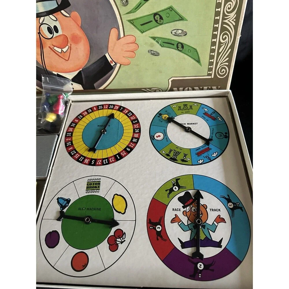 Go For Broke Spend A Million Game Vintage 1965 Selchow & Righter Complete & Nice